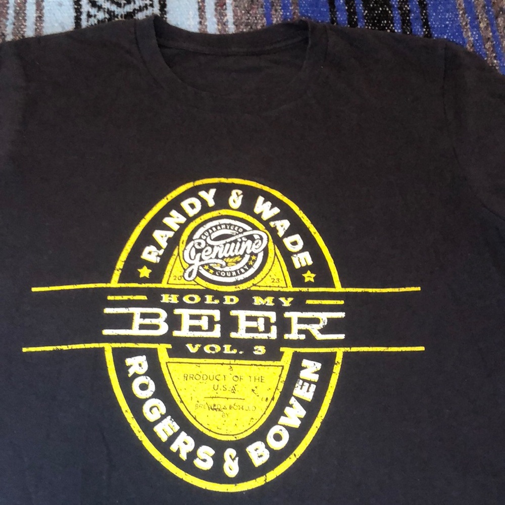 Randy Rogers and Wade Bowen Concert Tour Tee Shirt